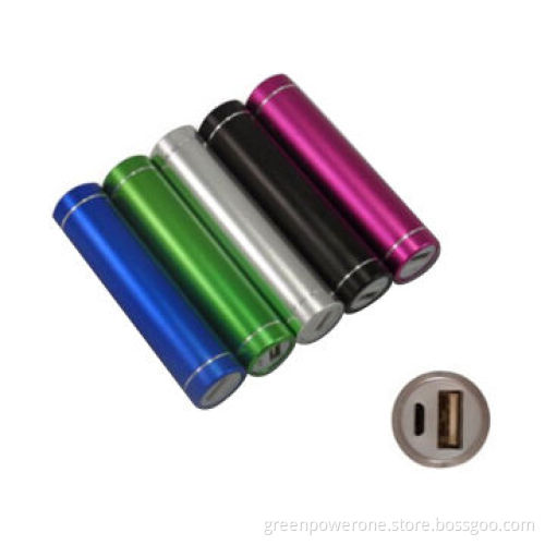 1,800mAh Lipstick Power Bank Portable Colored Round External Battery Charger for iPhone5/4s/4/3GsNew